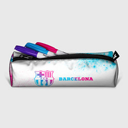 Пенал для ручек Barcelona neon gradient style по-горизонтали, цвет: 3D-принт — фото 2