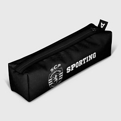 Пенал для ручек Sporting sport на темном фоне по-горизонтали, цвет: 3D-принт