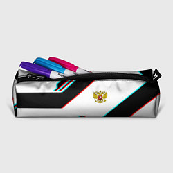 Пенал для ручек Россия спортивная геометрия глитч, цвет: 3D-принт — фото 2