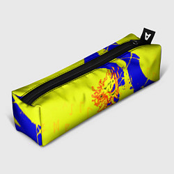 Пенал для ручек Samurai logo yellow fire, цвет: 3D-принт