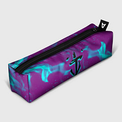 Пенал для ручек Doom neon flame, цвет: 3D-принт