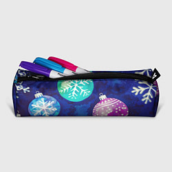 Пенал для ручек Новогодний узор, цвет: 3D-принт — фото 2