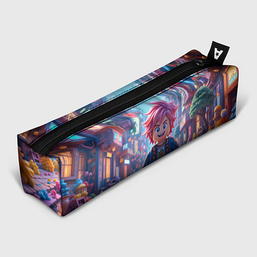 Пенал Роблокс с розовыми волосами / 3D-принт – фото 1