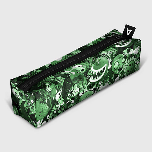 Пенал Растения против зомби в зеленом цвете / 3D-принт – фото 1