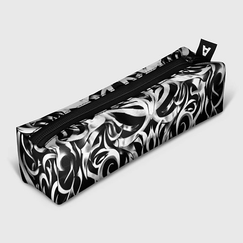 Пенал Абстрактный узор - изогнутые формы трайбл татуиров / 3D-принт – фото 1