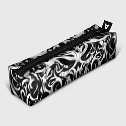 Пенал Абстрактный узор - изогнутые формы трайбл татуиров