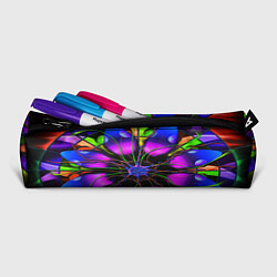 Пенал для ручек Неоновая психоделика лепестки, цвет: 3D-принт — фото 2
