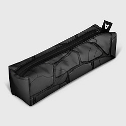 Пенал для ручек Черные объемные плиты текстура, цвет: 3D-принт