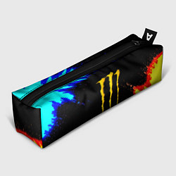Пенал для ручек Monster energy огненные краски, цвет: 3D-принт