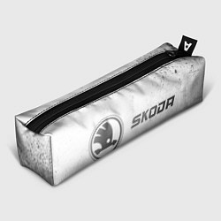 Пенал для ручек Skoda - white gradient по-горизонтали, цвет: 3D-принт