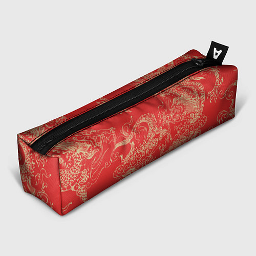 Пенал Золотые драконы на красном / 3D-принт – фото 1