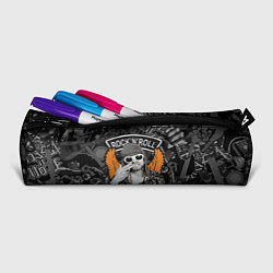 Пенал для ручек Nirvana Курт Кобейн на фоне гитар, цвет: 3D-принт — фото 2