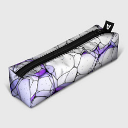 Пенал для ручек Разлом белой текстуры, цвет: 3D-принт