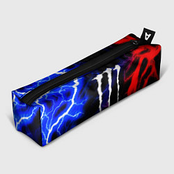 Пенал для ручек Monster energy молнии неон, цвет: 3D-принт