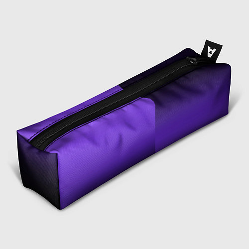 Пенал Чёрно-сиреневый градиент пополам / 3D-принт – фото 1