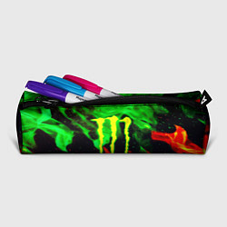 Пенал для ручек Monster energy огонь лого, цвет: 3D-принт — фото 2