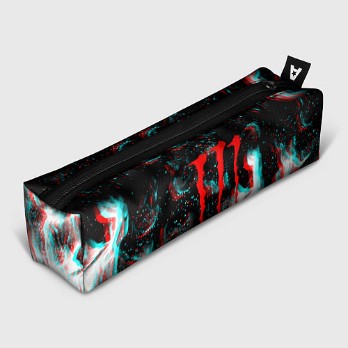 Пенал Monster energy огонь глитч / 3D-принт – фото 1