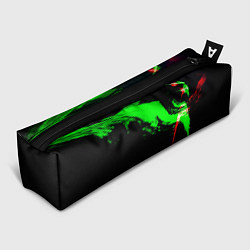 Пенал Color black green red