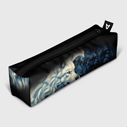 Пенал Инь янь волк и волчица с луной