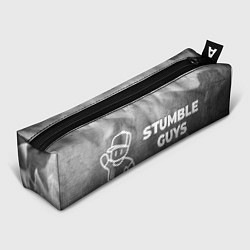 Пенал для ручек Stumble Guys - grey gradient по-горизонтали, цвет: 3D-принт