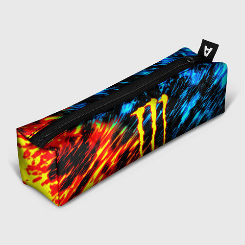 Пенал Monster energy огонь и лёд искры / 3D-принт – фото 1