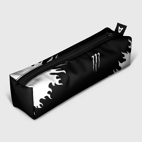 Пенал Monster energy белый огонь / 3D-принт – фото 1