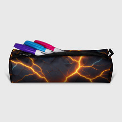 Пенал для ручек Молнии и черные объемные плиты, цвет: 3D-принт — фото 2