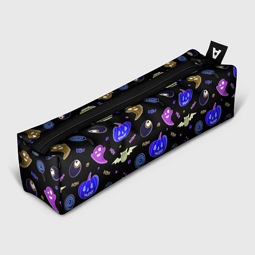 Пенал Halloween blue black pumpkin / 3D-принт – фото 1