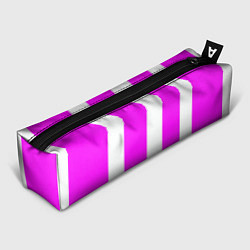 Пенал для ручек Color white pink line, цвет: 3D-принт