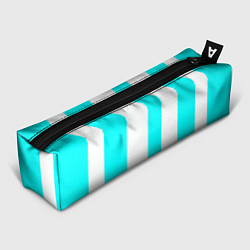 Пенал Color light blue white lines