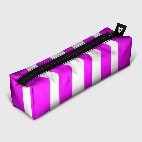 Пенал Color white pink lines / 3D-принт – фото 1