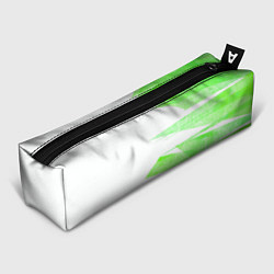 Пенал для ручек Color white light green stripes, цвет: 3D-принт
