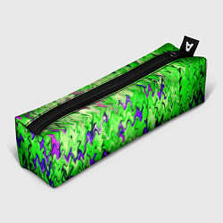 Пенал для ручек Ярко-зелёный стекающая абстаркция, цвет: 3D-принт