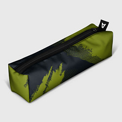 Пенал для ручек Абстрактная текстура в зеленом, цвет: 3D-принт