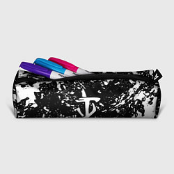 Пенал для ручек Doom краски белые штрихи, цвет: 3D-принт — фото 2