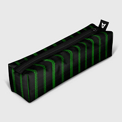 Пенал для ручек Color black cage green stripes, цвет: 3D-принт