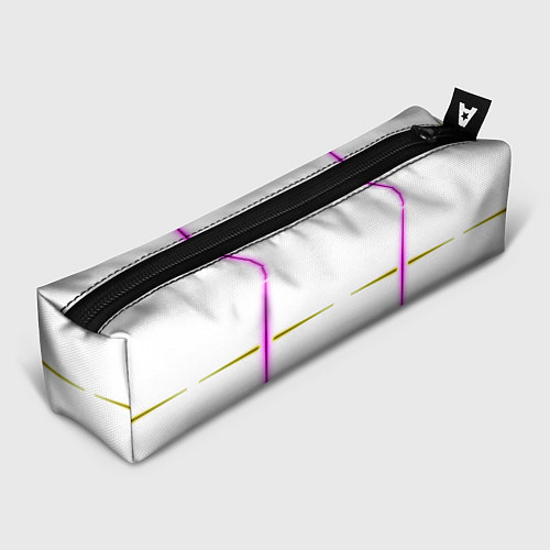 Пенал Color white pink yellow stripes / 3D-принт – фото 1