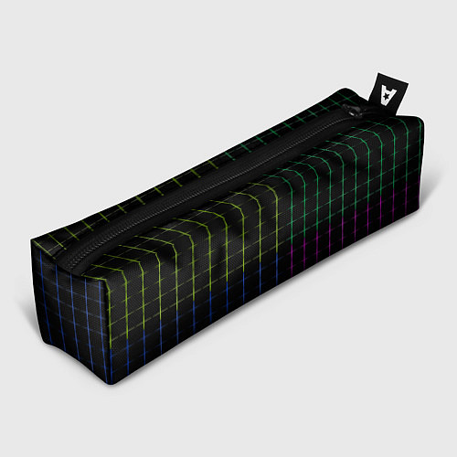 Пенал Color black multicolored stripes / 3D-принт – фото 1