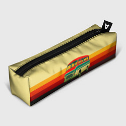 Пенал для ручек Ретро автобус РАФ-977 поп-арт, цвет: 3D-принт