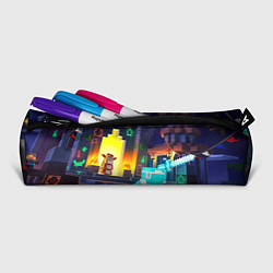 Пенал для ручек Майнкрафт - рейд в подземелье, цвет: 3D-принт — фото 2