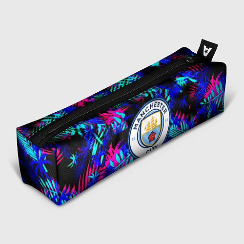 Пенал Манчестер сити неоновые тропики / 3D-принт – фото 1