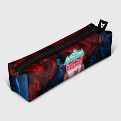 Пенал для ручек Liverpool огненный дым текстура, цвет: 3D-принт
