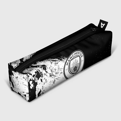 Пенал Манчестер сити черно белые краски / 3D-принт – фото 1
