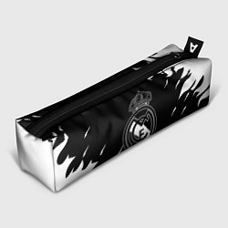 Пенал для ручек Реал Мадрид белый огонь, цвет: 3D-принт