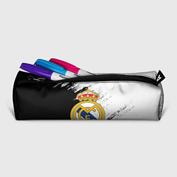 Пенал для ручек Real Madrid текстура штрихи, цвет: 3D-принт — фото 2