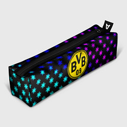 Пенал для ручек Borussia неоновые снежинки, цвет: 3D-принт