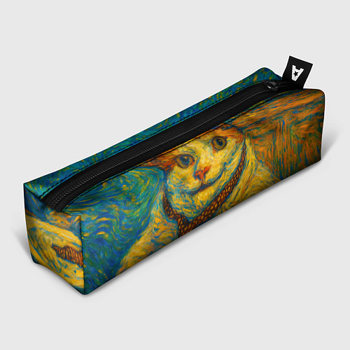 Пенал Кот-мем бу в стиле Ван Гога / 3D-принт – фото 1