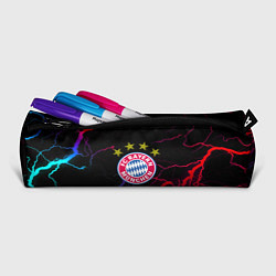Пенал для ручек Бавария Мюнхен неновые молнии, цвет: 3D-принт — фото 2