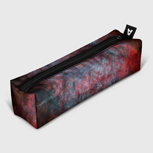 Пенал Абстракция - red rust on blue / 3D-принт – фото 1