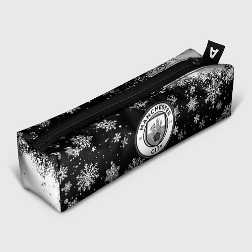 Пенал Манчестер сити снежинки новый год / 3D-принт – фото 1